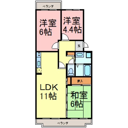 エステイタスTO-1の物件間取画像